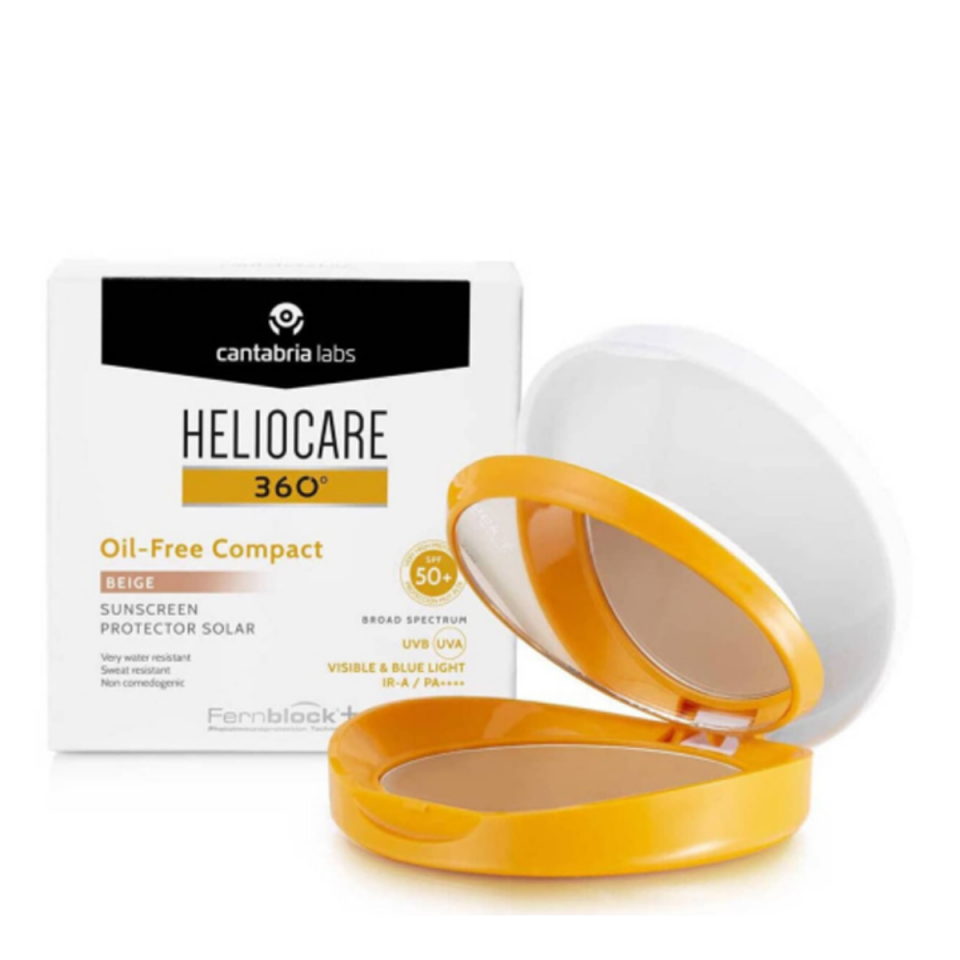 Heliocare 360 SPF50 Oil-Free Compact Color Beige Sun Protector 10 g