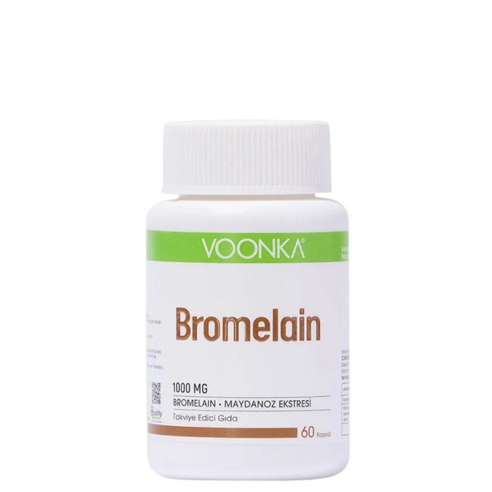 Voonka Bromelain Takviye Edici Gıda 60 Kapsül