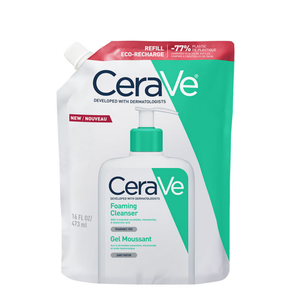 CeraVe Normal Ve Yağlı Ciltler İçin Köpüren Temizleyici 473 ml - Refill
