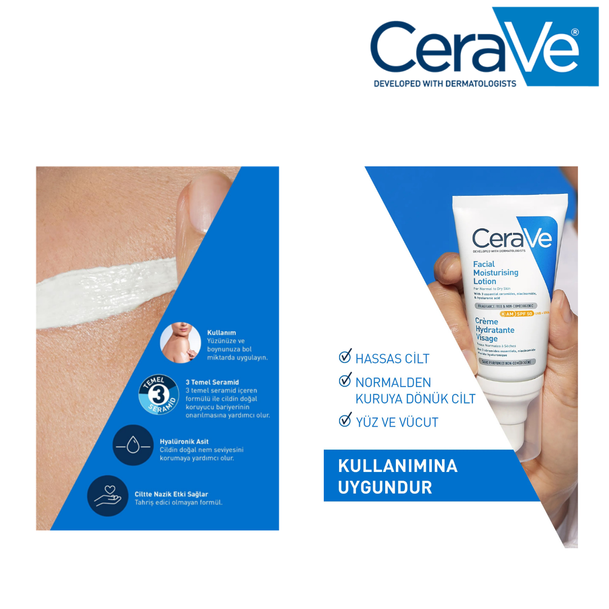 CeraVe Yüz Kremi SPF 50 52 ml