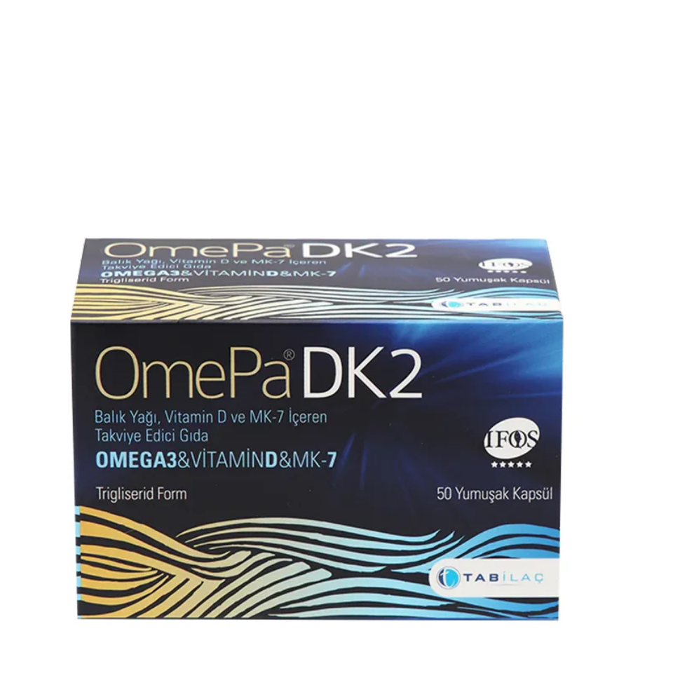 Omepa-Dk2 Omega 3 Vitamin D Mk-7 50 Yumuşak Kapsül