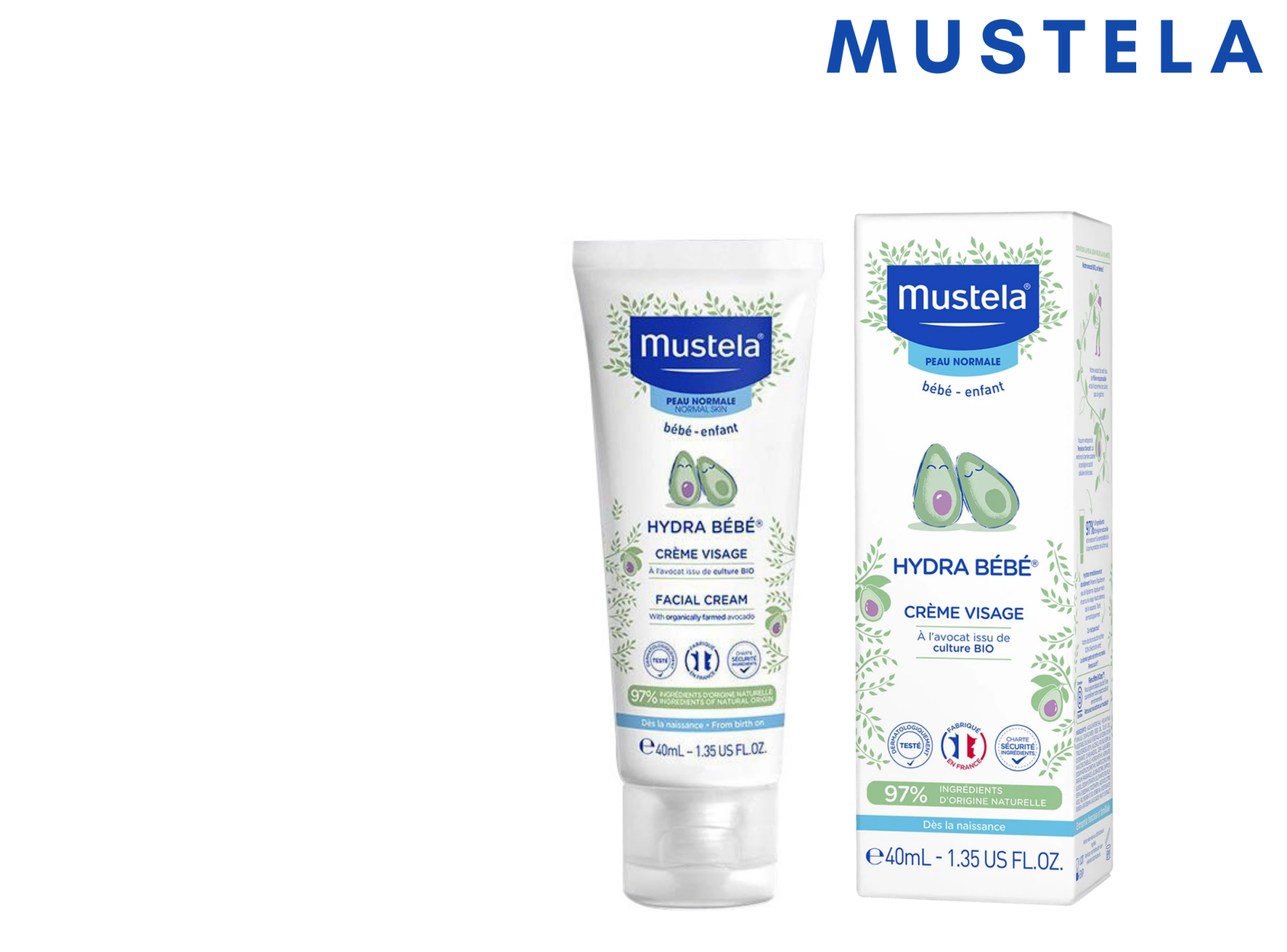Mustela Hydra Bebe Nemlendirici Yüz Kremi 40 ml