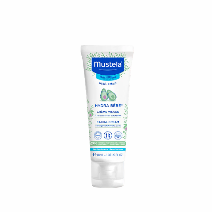 Mustela Hydra Bebe Organik Avokadolu Bebek Yüz Kremi 40 ml