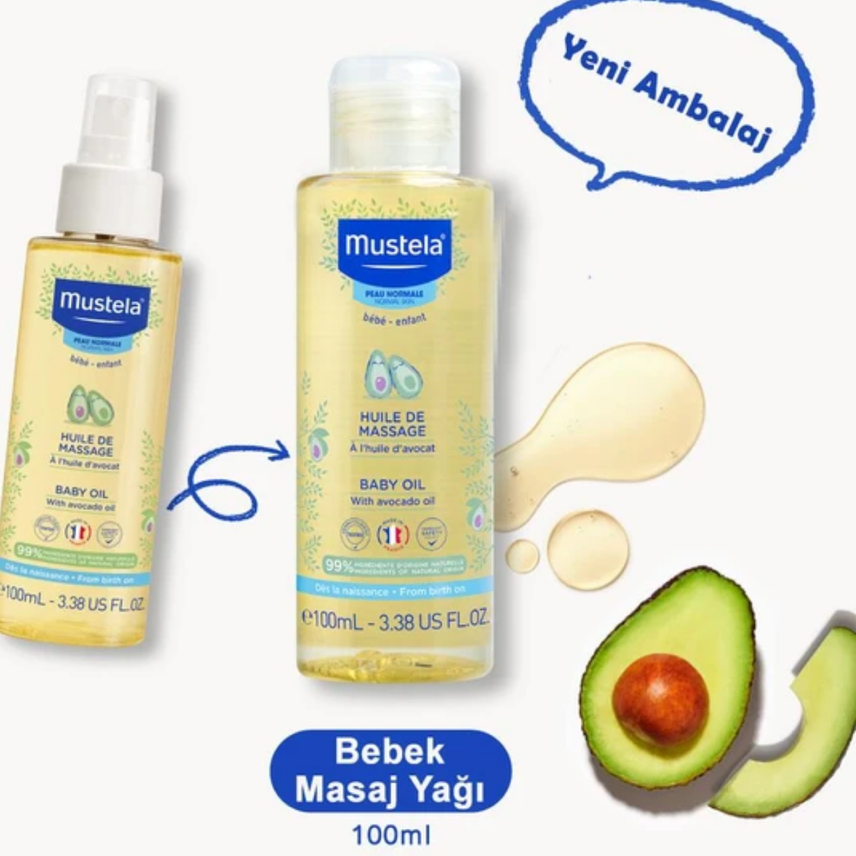 Mustela Masaj Yağı 100 ml