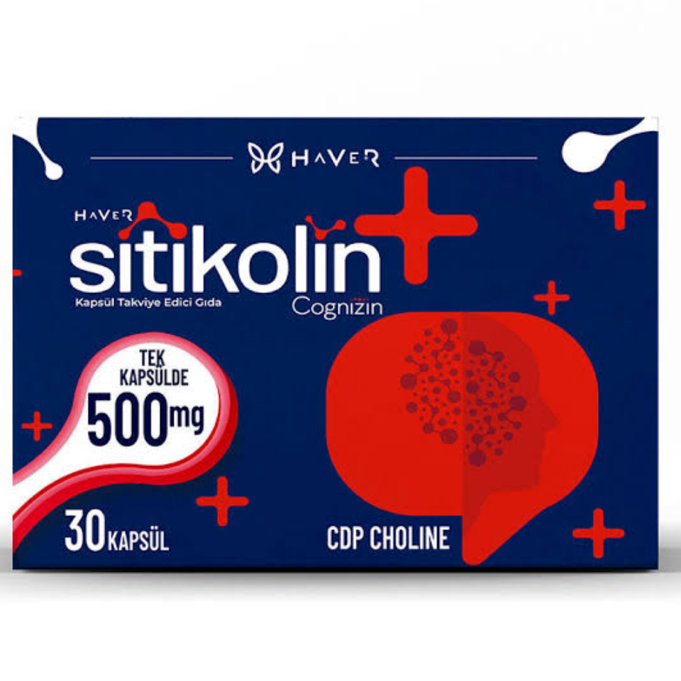 Sitikolin Cognizin 500 mg 30 Kapsül
