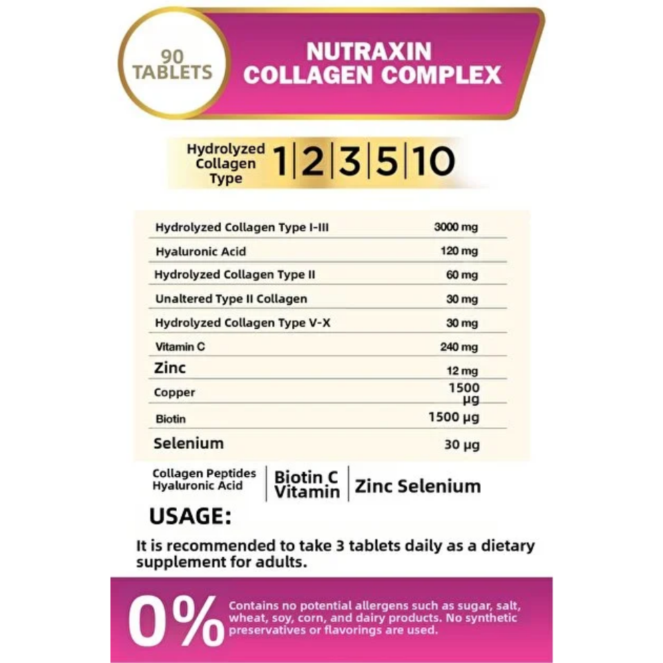 Nutraxin Beauty Collagen Complex 90 Tablet