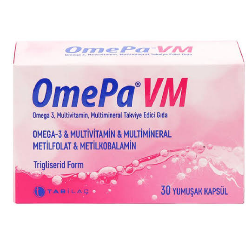 OmePa VM Takviye Edici Gıda 30 Yumuşak Kapsül