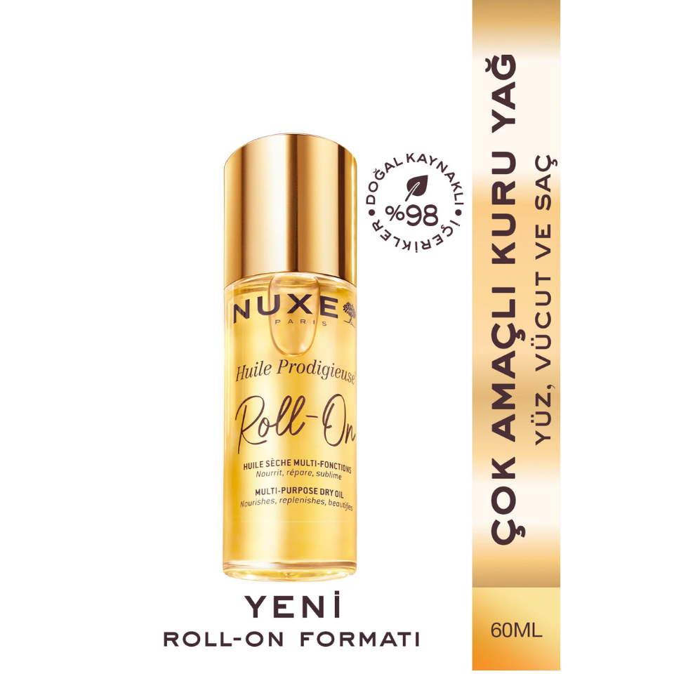 Nuxe Çok Amaçlı Roll-on Kuru Yağ (Yüz, Vücut, Saç)