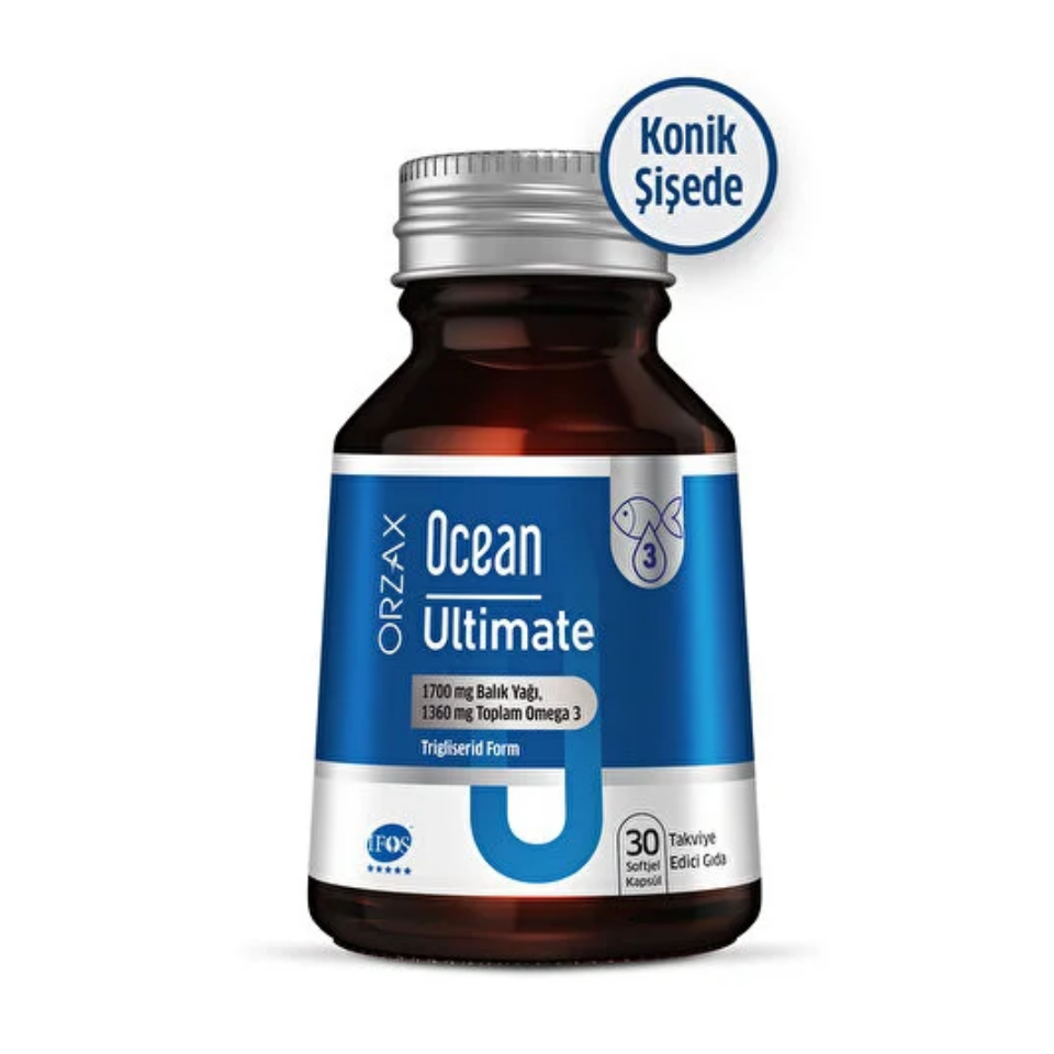 Orzax Ocean Ultimate 1200 mg Balık Yağı 30 Kapsül