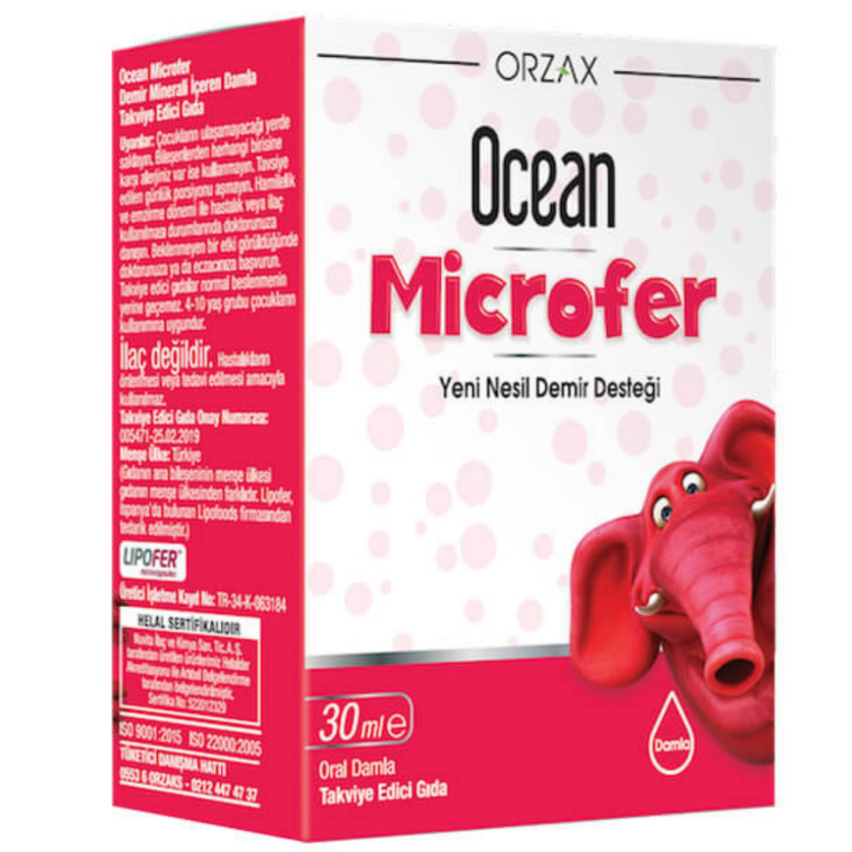 Orzax Ocean Microfer 30 ml Oral Damla