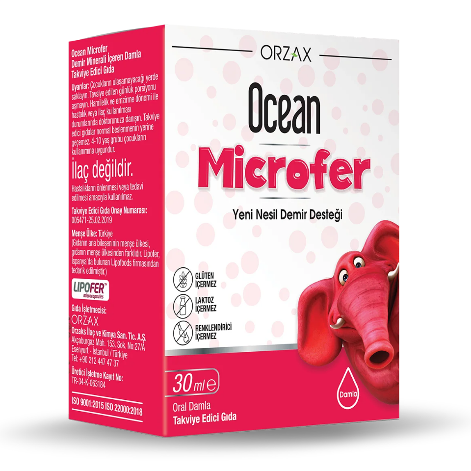 Orzax Ocean Microfer 30 ml Oral Damla