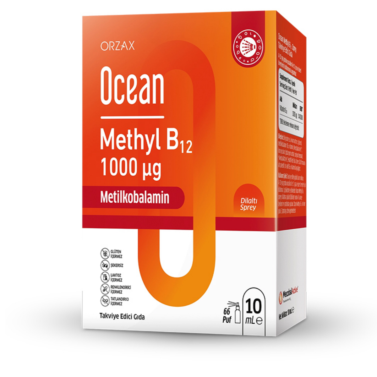 Orzax Ocean Methyl B12 10 ml Takviye Edici Gıda