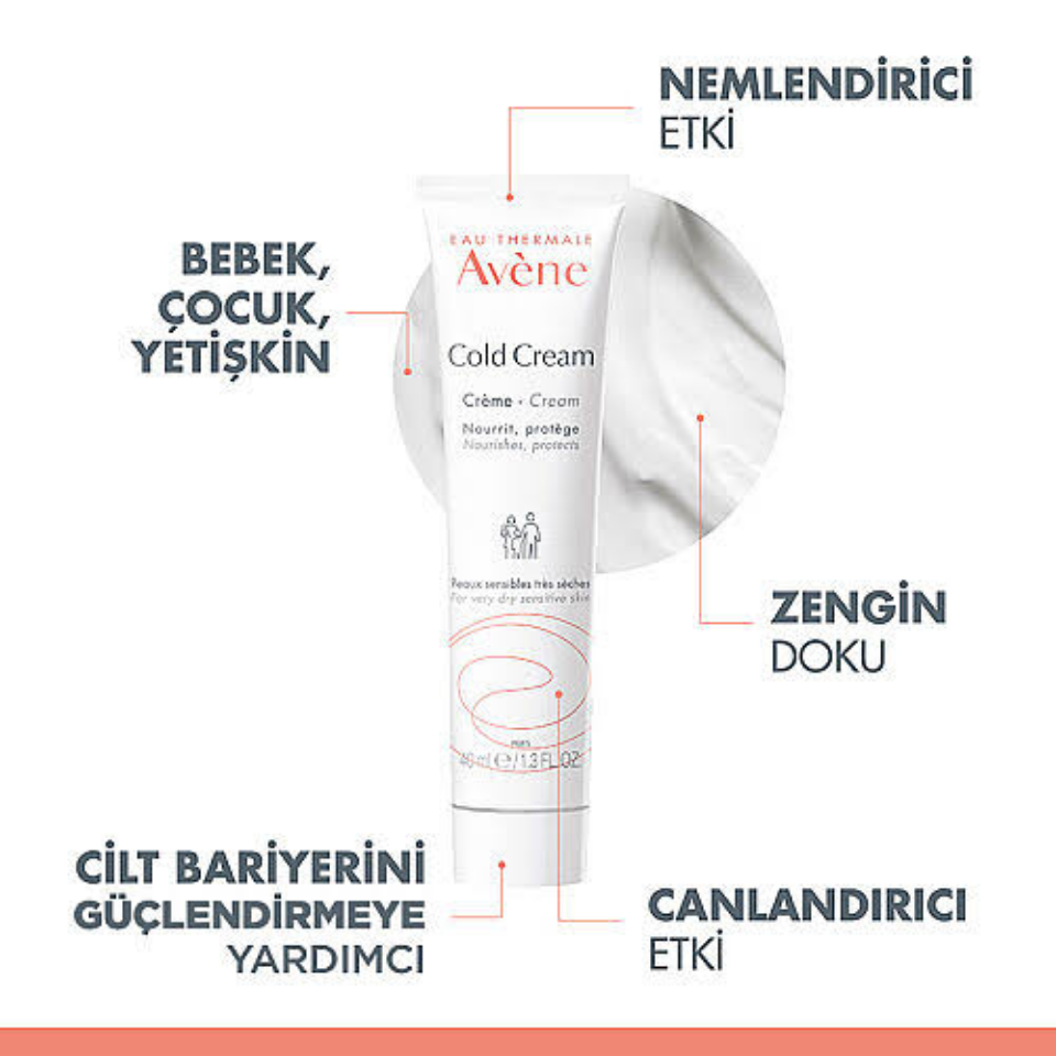 Avene Cold Cream Kuru Ciltler İçin Nemlendirici krem 40 ml