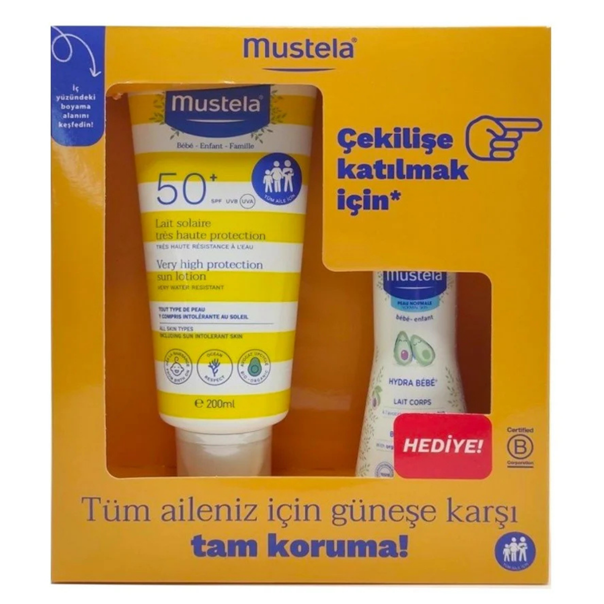Mustela Çok Yüksek Koruma Faktörlü Güneş Losyonu SPF50+ 200 ml